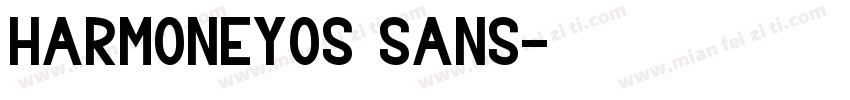 harmoneyos sans字体转换